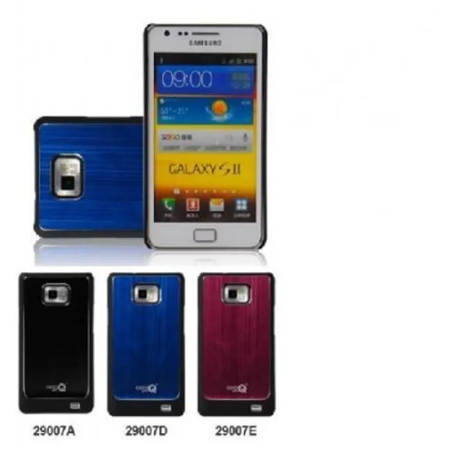 Samsung Galaxy S2 I9100 funda metal pulido negro