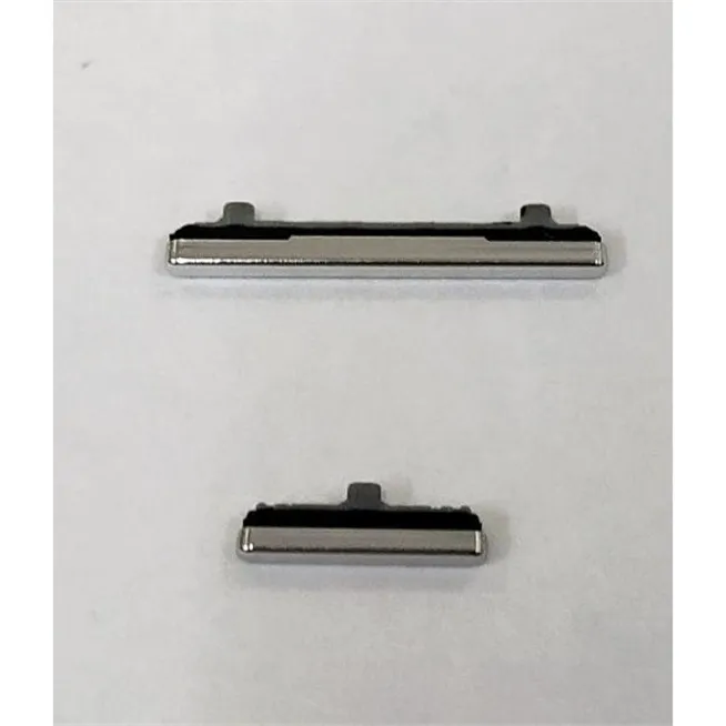 Set 2 botones platas para Samsung Galaxy S20 SM-G980F SMG980 G980F S20 5G SM-G981F SMG981 G981F calidad premium