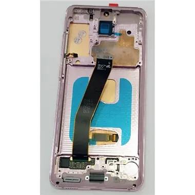 Pantalla lcd para Samsung Galaxy S20 G980F mas tactil negro con marco morado calidad premium