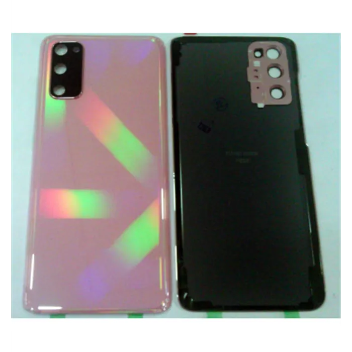Tapa trasera o tapa bateria rosa para Samsung Galaxy S20 SM-G980F mas cubierta camara