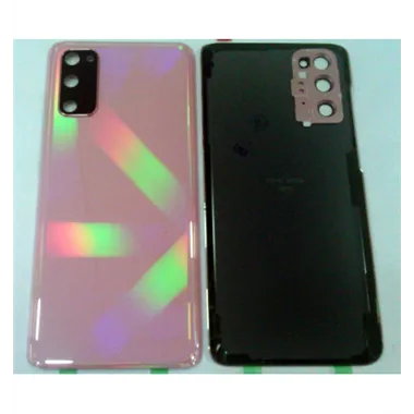 Tapa trasera o tapa bateria rosa para Samsung Galaxy S20 SM-G980F mas cubierta camara