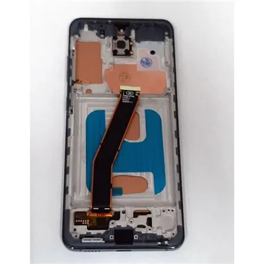 Pantalla lcd 2 para Samsung Galaxy S20 SM-G980F mas tactil negro mas marco gris calidad compatible SM-G980 G980F S