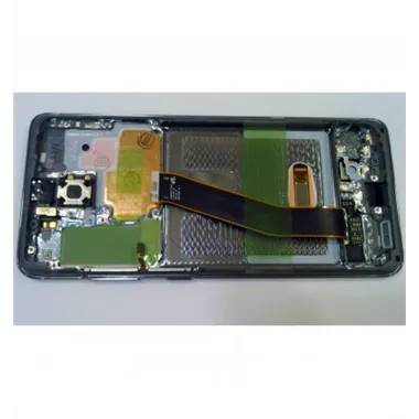 Pantalla lcd para Samsung Galaxy S20 SM-G980F GH82-22123A + tactil negro + marco Cosmic Grey Premium Service Pack