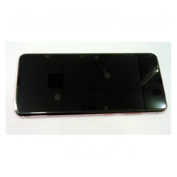 Pantalla lcd para Samsung Galaxy S20 SM-G980F GH82-22123C + tactil negro + marco Cloud Pink Premium Service Pack