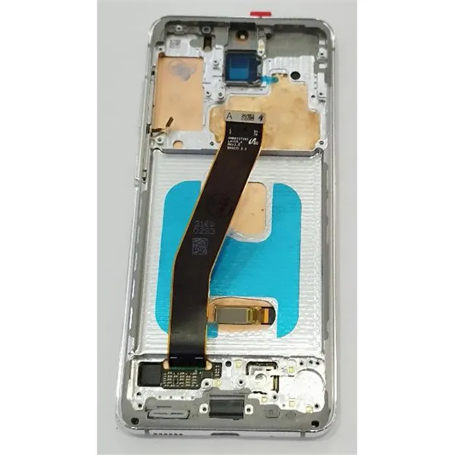 Pantalla lcd para Samsung Galaxy S20 G980F mas tactil negro con marco blanco calidad premium