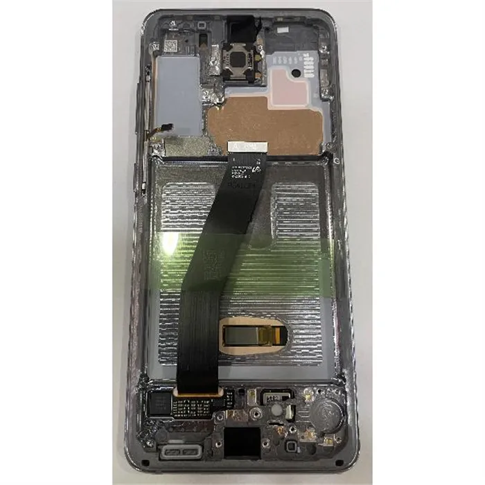 Pantalla lcd para Samsung Galaxy S20 SM-G980F GH82-31432A + tactil negro + marco Cosmic Grey Premium Service Pack