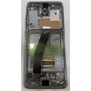 Pantalla lcd para Samsung Galaxy S20 SM-G980F GH82-31432A + tactil negro + marco Cosmic Grey Premium Service Pack