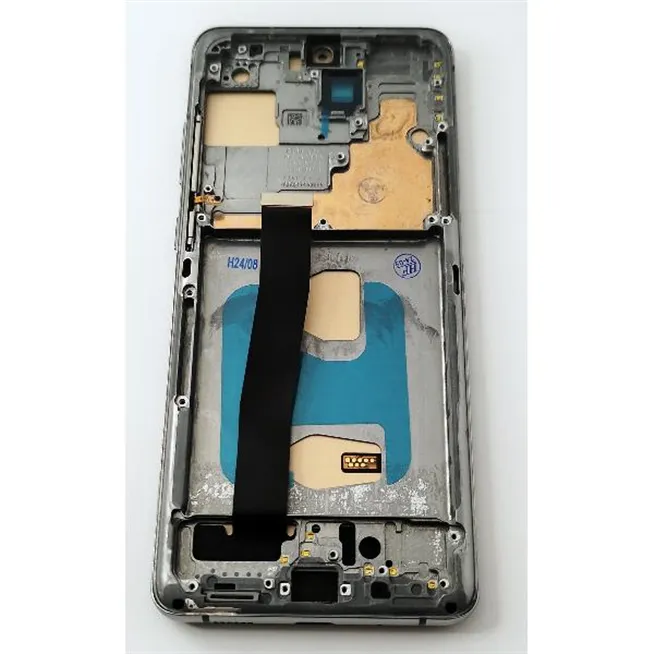 Pantalla lcd para Samsung Galaxy S20 Ultra S20 Ultra version 5G mas tactil negro con marco gris calidad TFT