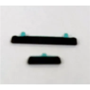 Set 2 botones negros para Samsung Galaxy S20 Ultra S20 Ultra 5G sm-g988 g988 calidad premium