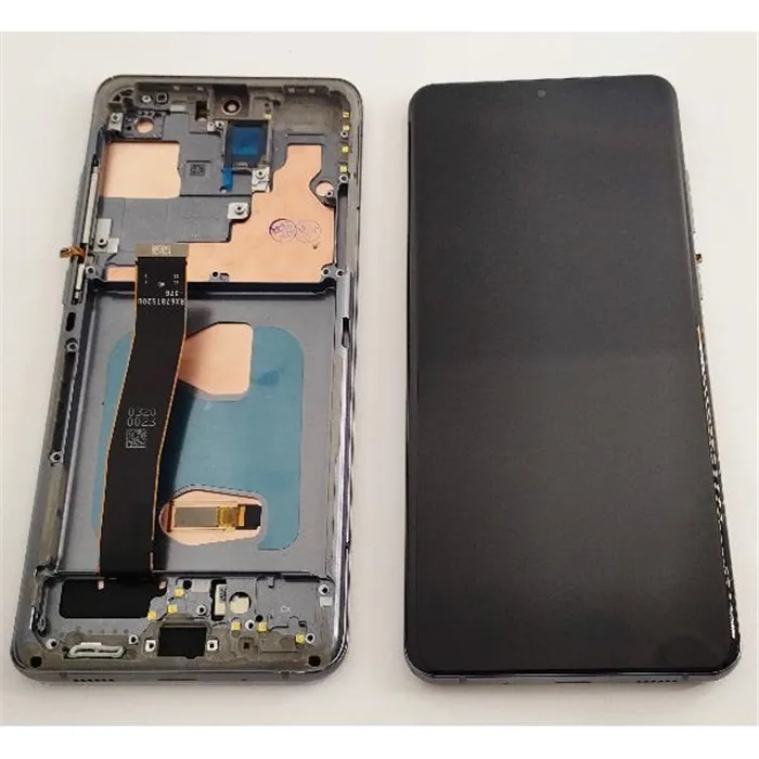 Pantalla oled para Samsung Galaxy S20 Ultra SM-G988 G988 mas tactil negro mas marco gris compatible