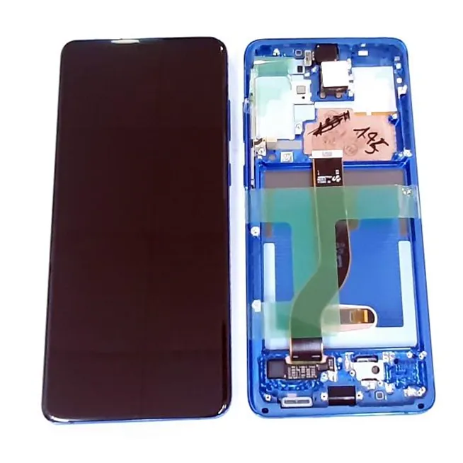 Pantalla lcd para Samsung Galaxy S20+ S20 PLUS SM-G986F SM-G986 G986F G986G H82-22145h mas tactil negro mas marco a