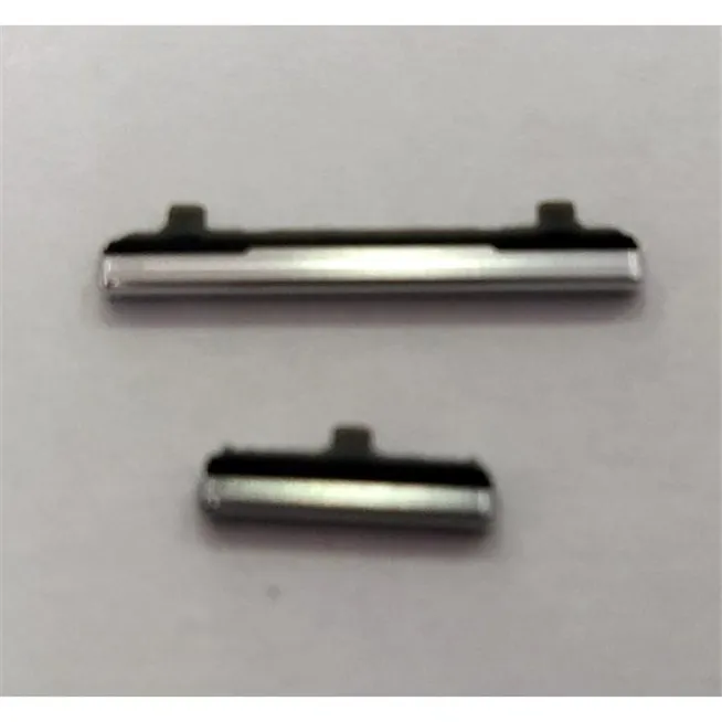 Set 2 botones platas para Samsung Galaxy S20+ S20 PLUS S20 Plus 5G SM-G986F SM-G986 G986F G986G calidad premium