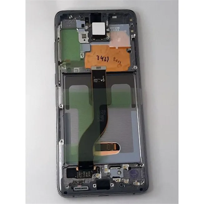 Pantalla lcd para Samsung Galaxy S20 Plus S20+ G985 G986 5G GH82-31441E mas tactil negro marco gris Service Pack