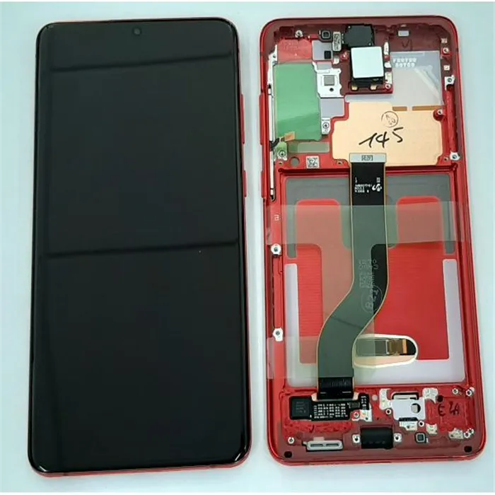 Pantalla lcd para Samsung Galaxy S20+ S20 PLUS SM-G986F SM-G986 G986F G986G H82-22145G mas tactil negro mas marco a