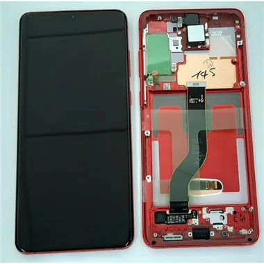 Pantalla lcd para Samsung Galaxy S20+ S20 PLUS SM-G986F SM-G986 G986F G986G H82-22145G mas tactil negro mas marco a