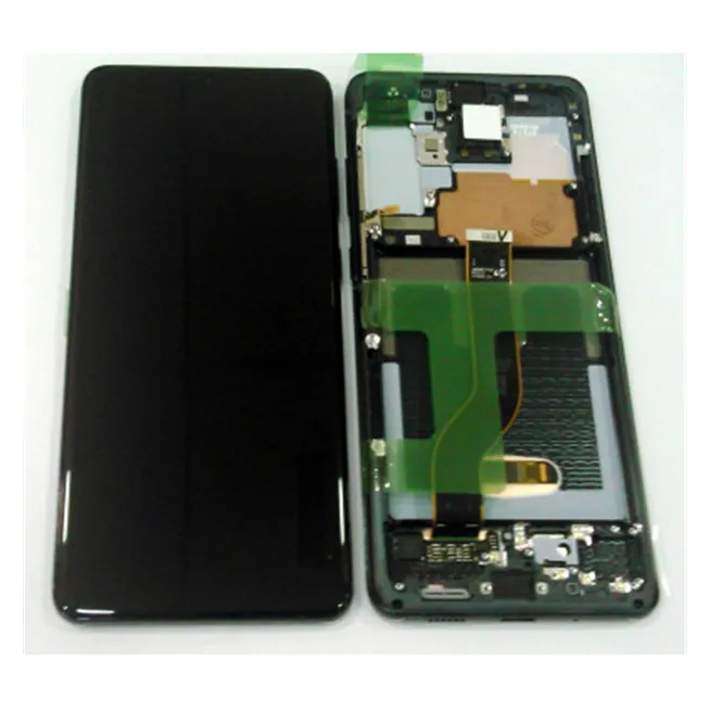 Pantalla lcd para Samsung Galaxy S20 PLUS SM-G986F GH82-22145A + tactil negro + marco Cosmic Black Premium Service