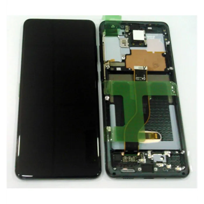 Pantalla lcd para Samsung Galaxy S20 PLUS SM-G986F GH82-22145A + tactil negro + marco Cosmic Black Premium Service