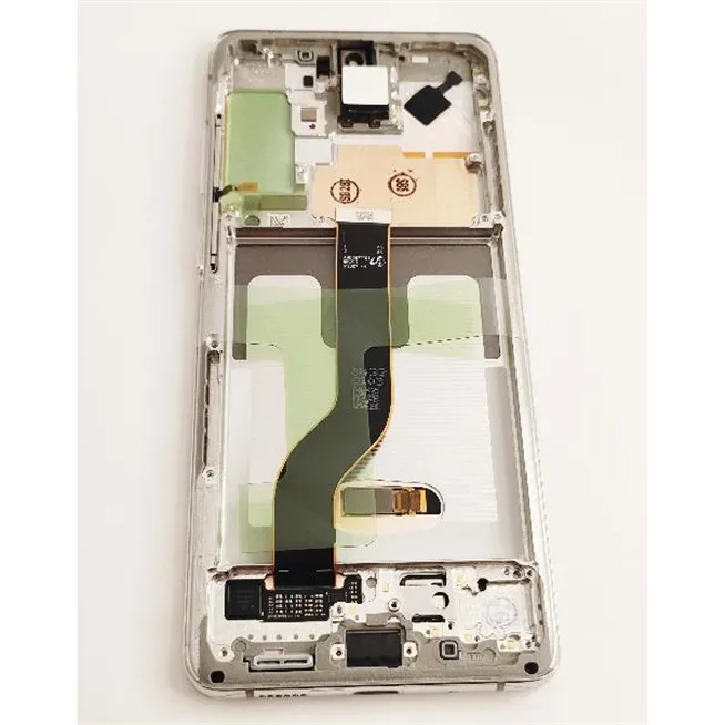 Pantalla LCD mas tactil negro para Samsung galaxy s20 plus 4g 5g sm-g985f GH82-31441B marco plata service pack