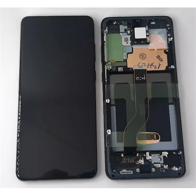 Pantalla lcd Samsung Galaxy S20 Plus S20+ GH82-31441A G985 G986 5G tactil negro mas marco negro Service Pack