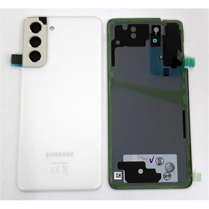 Tapa trasera o tapa bateria blanca para Samsung Galaxy S21 5G SM-G991B SM-G991 G991B GH82-24519C Service Pack