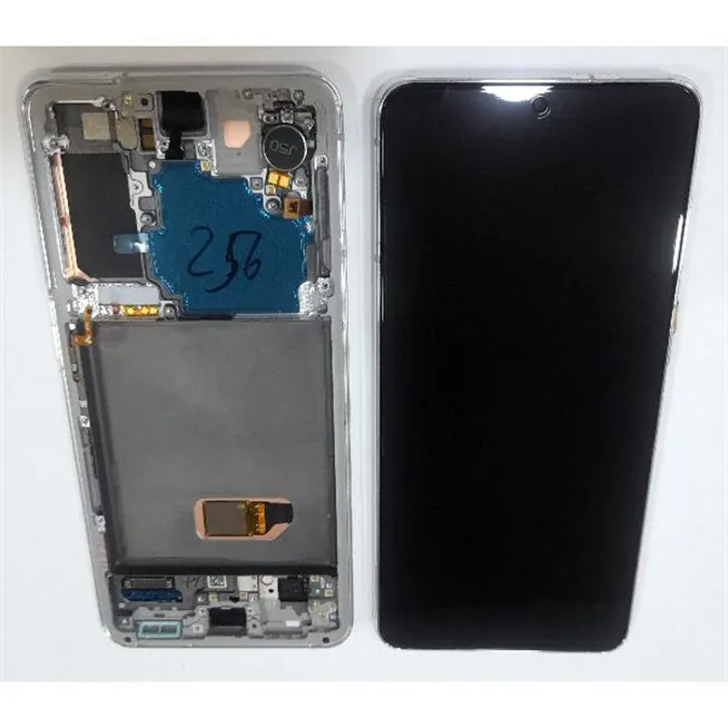 Pantalla para Samsung Galaxy S21 5G SM-G991B SM-G991 G991B G991 GH82-24716C GH82-24718C GH82-24545C mas táctil negr