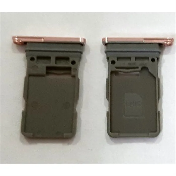Soporte o bandeja single sim naranja para Samsung Galaxy S21 5G SM-G991 calidad premium