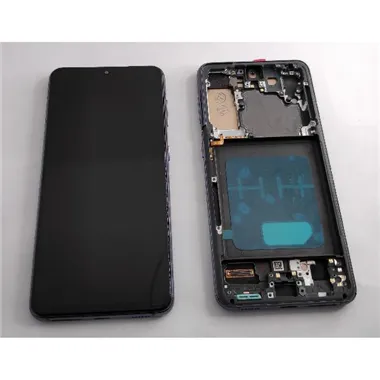 Pantalla TFT para Samsung Galaxy S21 SM-G991 mas tactil negro mas marco gris compatible
