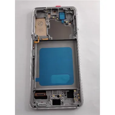 Pantalla TFT para Samsung Galaxy S21 SM-G991 mas tactil negro mas marco plata compatible