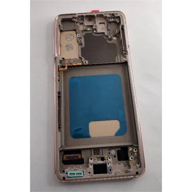 Pantalla TFT para Samsung Galaxy S21 SM-G991 mas tactil negro mas marco rosa compatible