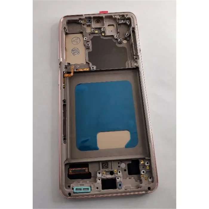 Pantalla TFT para Samsung Galaxy S21 SM-G991 mas tactil negro mas marco rosa compatible