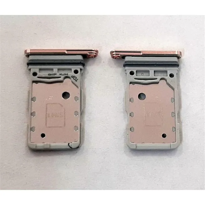 Soporte o bandeja dual sim rosa para Samsung Galaxy S21 5G SM-G991 calidad premium