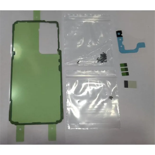 Set adhesivo precortado para Samsung Galaxy S21 5G SM-G991 GH82-24549A Service Pack