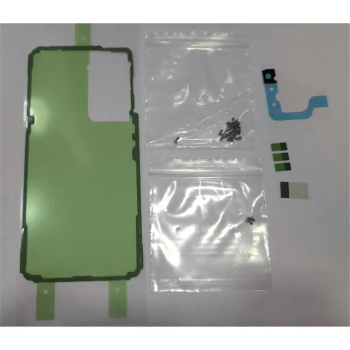 Set adhesivo precortado para Samsung Galaxy S21 5G SM-G991 GH82-24549A Service Pack