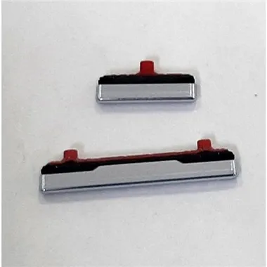 Set 2 botones plata para Samsung Galaxy S21 5G S21 Plus 5G S21 Ultra 5G calidad premium SM-G991B SM-G991 G991B SM-G