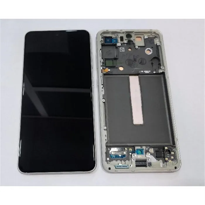 Pantalla lcd para Samsung Galaxy S21 FE SM-G990B GH82-26414C GH82-26420C mas tactil negro mas marco verde Service P