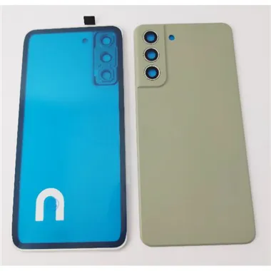 Tapa trasera o tapa bateria verde para Samsung Galaxy S21 FE G990B con lente de camara