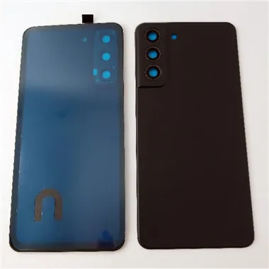 Tapa trasera o tapa bateria negra para Samsung Galaxy S21 FE G990B con lente de camara