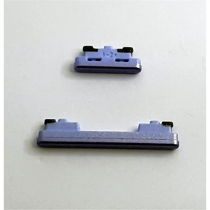 Set 2 botones purpura para Samsung Galaxy S21 FE G990B calidad premium