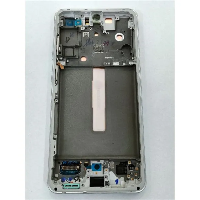 Pantalla lcd para Samsung Galaxy S21 FE SM-G990B GH82-26414B mas tactil negro mas marco plata Service Pack