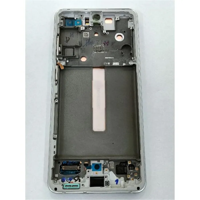 Pantalla lcd para Samsung Galaxy S21 FE SM-G990B GH82-26414B mas tactil negro mas marco plata Service Pack