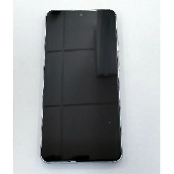 Pantalla lcd para Samsung Galaxy S21 FE SM-G990B GH82-26414B mas tactil negro mas marco plata Service Pack