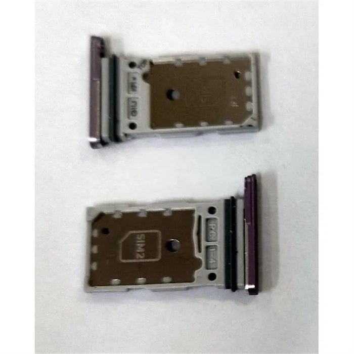Soporte o bandeja dual sim purpura para Samsung Galaxy S21 FE G990B calidad premium