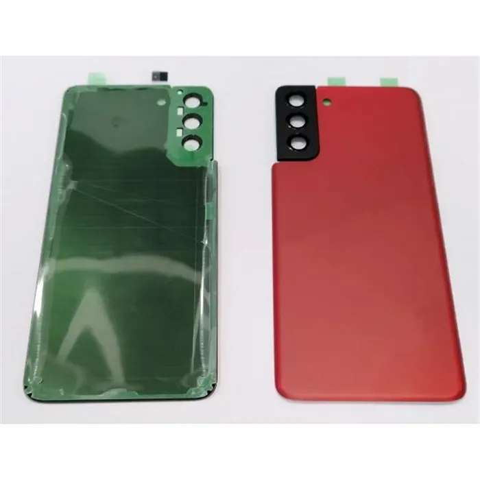 Tapa trasera o tapa bateria roja para Samsung Galaxy S21 Plus 5G SM-G996 mas cubierta camara