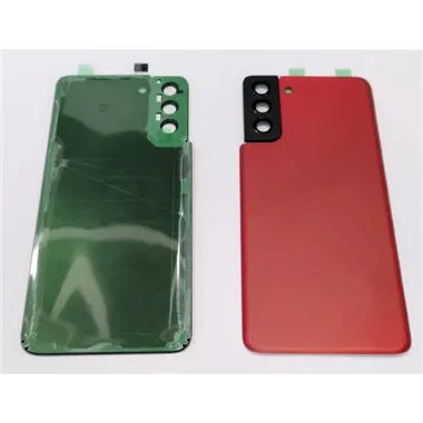 Tapa trasera o tapa bateria roja para Samsung Galaxy S21 Plus 5G SM-G996 mas cubierta camara