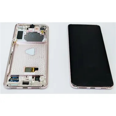 Pantalla lcd para Samsung Galaxy S21 Plus 5G SM-G996 GH82-24555B mas tactil negro mas marco violeta Service Pack