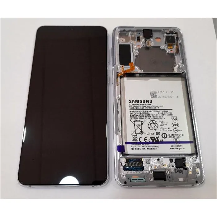 Pantalla lcd para Samsung Galaxy S21 Plus 5G SM-G996 GH82-24555C mas tactil negro mas marco Phantom Silver Service 