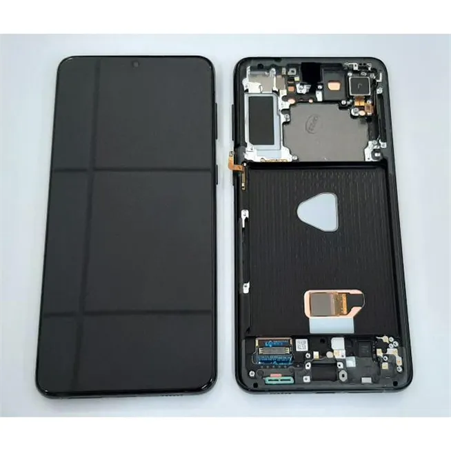 Pantalla lcd para Samsung Galaxy S21 Plus 5G SM-G996 GH82-27267A mas tactil negro mas marco negro Service Pack