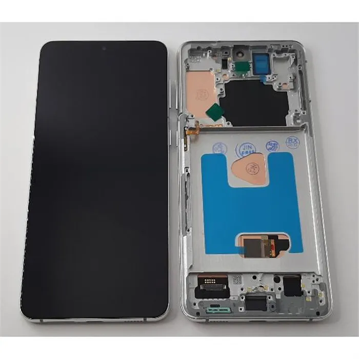 Pantalla oled para Samsung Galaxy S21 Plus 5G SM-G996 mas tactil negro mas marco plata compatible
