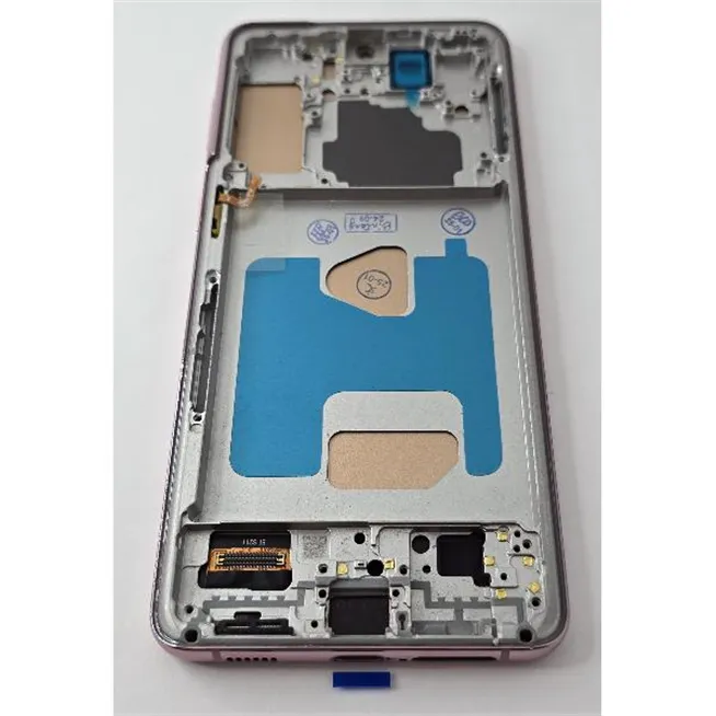 Pantalla lcd para Samsung Galaxy S21 Plus 5G G996 mas tactil negro con marco morado compatible TFT