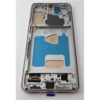 Pantalla lcd para Samsung Galaxy S21 Plus 5G G996 mas tactil negro con marco morado compatible TFT